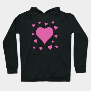 pink hearts Hoodie